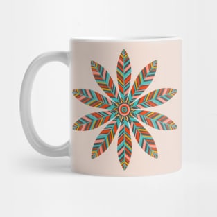 PETAL MANDALA Retro Mid-Century Modern Boho Floral - UnBlink Studio by Jackie Tahara Mug